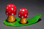 Catalin Bakelite Figural ”Mushroom” Salt & Pepper Shakers Rare